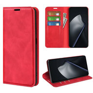 Xiaomi 17T Hoesje - MobyDefend Luxe Wallet Bookcase (Magnetische Sluiting) - Rood