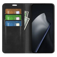 Xiaomi 17T Hoesje - MobyDefend Luxe Wallet Bookcase (Magnetische Sluiting) - Zwart