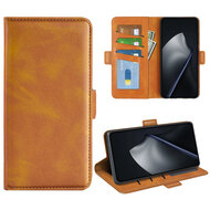 Xiaomi 17T Hoesje - MobyDefend Luxe Wallet Book Case (Sluiting Zijkant) - Lichtbruin