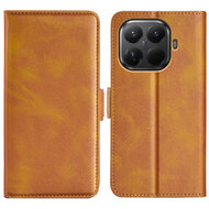 Xiaomi 17T Hoesje - MobyDefend Luxe Wallet Book Case (Sluiting Zijkant) - Lichtbruin