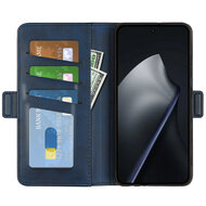 Xiaomi 17T Hoesje - MobyDefend Luxe Wallet Book Case (Sluiting Zijkant) - Blauw