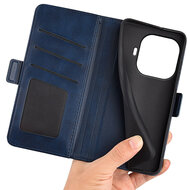 Xiaomi 17T Hoesje - MobyDefend Luxe Wallet Book Case (Sluiting Zijkant) - Blauw