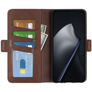 Xiaomi 17T Hoesje - MobyDefend Luxe Wallet Book Case (Sluiting Zijkant) - Bruin