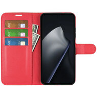 Xiaomi 17T Hoesje - MobyDefend Kunstleren Wallet Book Case (Sluiting Voorkant) - Rood