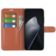 Xiaomi 17T Hoesje - MobyDefend Kunstleren Wallet Book Case (Sluiting Voorkant) - Bruin