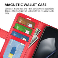 Xiaomi 17T Hoesje - MobyDefend Wallet Book Case (Sluiting Achterkant) - Rood