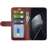 Xiaomi 17T Hoesje - MobyDefend Wallet Book Case (Sluiting Achterkant) - Bruin