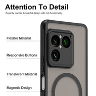 Sony Xperia 1 VIII Hoesje - MobyDefend MagSafe Case Mat Transparant Met Gekleurde Rand - Groen