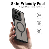 Sony Xperia 1 VIII Hoesje - MobyDefend MagSafe Case Mat Transparant Met Gekleurde Rand - Groen