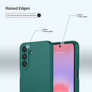 Samsung Galaxy A27 Hoesje - MobyDefend Matte Siliconen Backcover - Groen