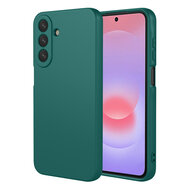 Samsung Galaxy A27 Hoesje - MobyDefend Matte Siliconen Backcover - Groen