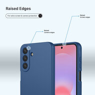 Samsung Galaxy A27 Hoesje - MobyDefend Matte Siliconen Backcover - Blauw