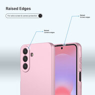 Samsung Galaxy A27 Hoesje - MobyDefend Matte Siliconen Backcover - Licht Roze