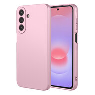 Samsung Galaxy A27 Hoesje - MobyDefend Matte Siliconen Backcover - Licht Roze