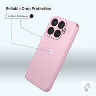Xiaomi 17T Hoesje - MobyDefend Matte Siliconen Backcover - Licht Roze
