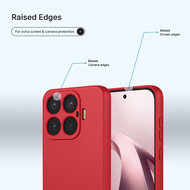 Xiaomi 17T Hoesje - MobyDefend Matte Siliconen Backcover - Framboosrood