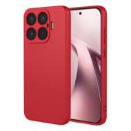 Xiaomi 17T Hoesje - MobyDefend Matte Siliconen Backcover - Framboosrood