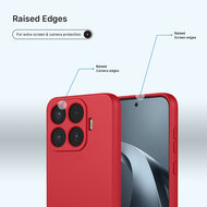 Xiaomi 17T Pro Hoesje - MobyDefend Matte Siliconen Backcover - Framboosrood