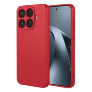 Xiaomi 17T Pro Hoesje - MobyDefend Matte Siliconen Backcover - Framboosrood