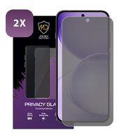 2-Pack MobyDefend Oppo Reno16 Pro Screenprotectors - HD Privacy Glass Screensavers