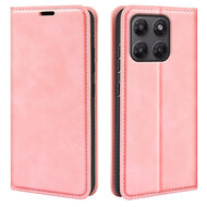 Motorola Moto G37 Power Hoesje - MobyDefend Luxe Wallet Bookcase (Magnetische Sluiting) - Roze