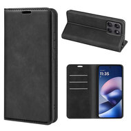 Motorola Moto G37 Power Hoesje - MobyDefend Luxe Wallet Bookcase (Magnetische Sluiting) - Zwart