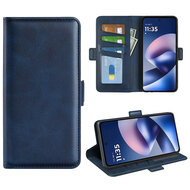 Motorola Moto G37 Power Hoesje - MobyDefend Luxe Wallet Book Case (Sluiting Zijkant) - Blauw