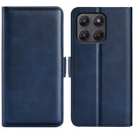 Motorola Moto G37 Power Hoesje - MobyDefend Luxe Wallet Book Case (Sluiting Zijkant) - Blauw