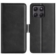 Motorola Moto G37 Power Hoesje - MobyDefend Luxe Wallet Book Case (Sluiting Zijkant) - Zwart