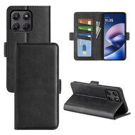 Motorola Moto G37 Power Hoesje - MobyDefend Luxe Wallet Book Case (Sluiting Zijkant) - Zwart