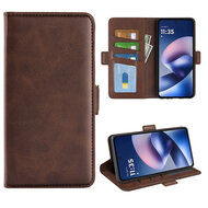 Motorola Moto G37 Power Hoesje - MobyDefend Luxe Wallet Book Case (Sluiting Zijkant) - Bruin