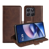Motorola Moto G37 Power Hoesje - MobyDefend Luxe Wallet Book Case (Sluiting Zijkant) - Bruin