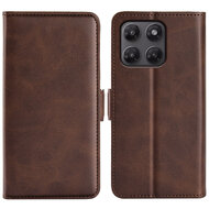 Motorola Moto G37 Power Hoesje - MobyDefend Luxe Wallet Book Case (Sluiting Zijkant) - Bruin