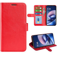 Motorola Moto G37 Power Hoesje - MobyDefend Wallet Book Case (Sluiting Achterkant) - Rood