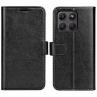 Motorola Moto G37 Power Hoesje - MobyDefend Wallet Book Case (Sluiting Achterkant) - Zwart