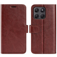 Motorola Moto G37 Power Hoesje - MobyDefend Wallet Book Case (Sluiting Achterkant) - Bruin