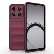 Motorola Moto G37 Power Hoesje - MobyDefend TPU Gripcase - Donkerpaars