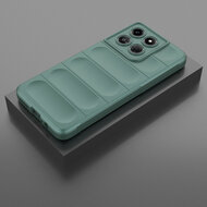 Motorola Moto G37 Power Hoesje - MobyDefend TPU Gripcase - Groen