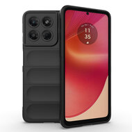 Motorola Moto G37 / G47 Hoesje - MobyDefend TPU Gripcase - Zwart