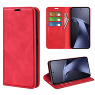 Xiaomi 17T Pro Hoesje - MobyDefend Luxe Wallet Bookcase (Magnetische Sluiting) - Rood
