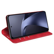 Xiaomi 17T Pro Hoesje - MobyDefend Luxe Wallet Bookcase (Magnetische Sluiting) - Rood