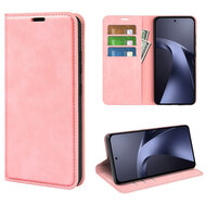 Xiaomi 17T Pro Hoesje - MobyDefend Luxe Wallet Bookcase (Magnetische Sluiting) - Roze