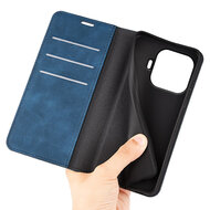Xiaomi 17T Pro Hoesje - MobyDefend Luxe Wallet Bookcase (Magnetische Sluiting) - Blauw