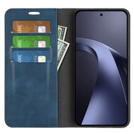 Xiaomi 17T Pro Hoesje - MobyDefend Luxe Wallet Bookcase (Magnetische Sluiting) - Blauw