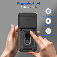 Google Pixel 11 / Pixel 11 Pro Hoesje - MobyDefend Pantsercase Met Draaibare Ring - Goud