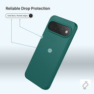 Google Pixel 11 Hoesje - MobyDefend Matte Siliconen Backcover - Groen
