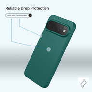 Google Pixel 11 Pro XL Hoesje - MobyDefend Matte Siliconen Backcover - Groen