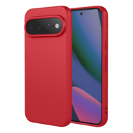Google Pixel 11 Pro XL Hoesje - MobyDefend Matte Siliconen Backcover - Framboosrood