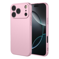 iPhone 18 Pro Hoesje - MobyDefend Matte Siliconen Backcover - Licht Roze