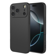 iPhone 18 Pro Max Hoesje - MobyDefend Matte Siliconen Backcover - Zwart